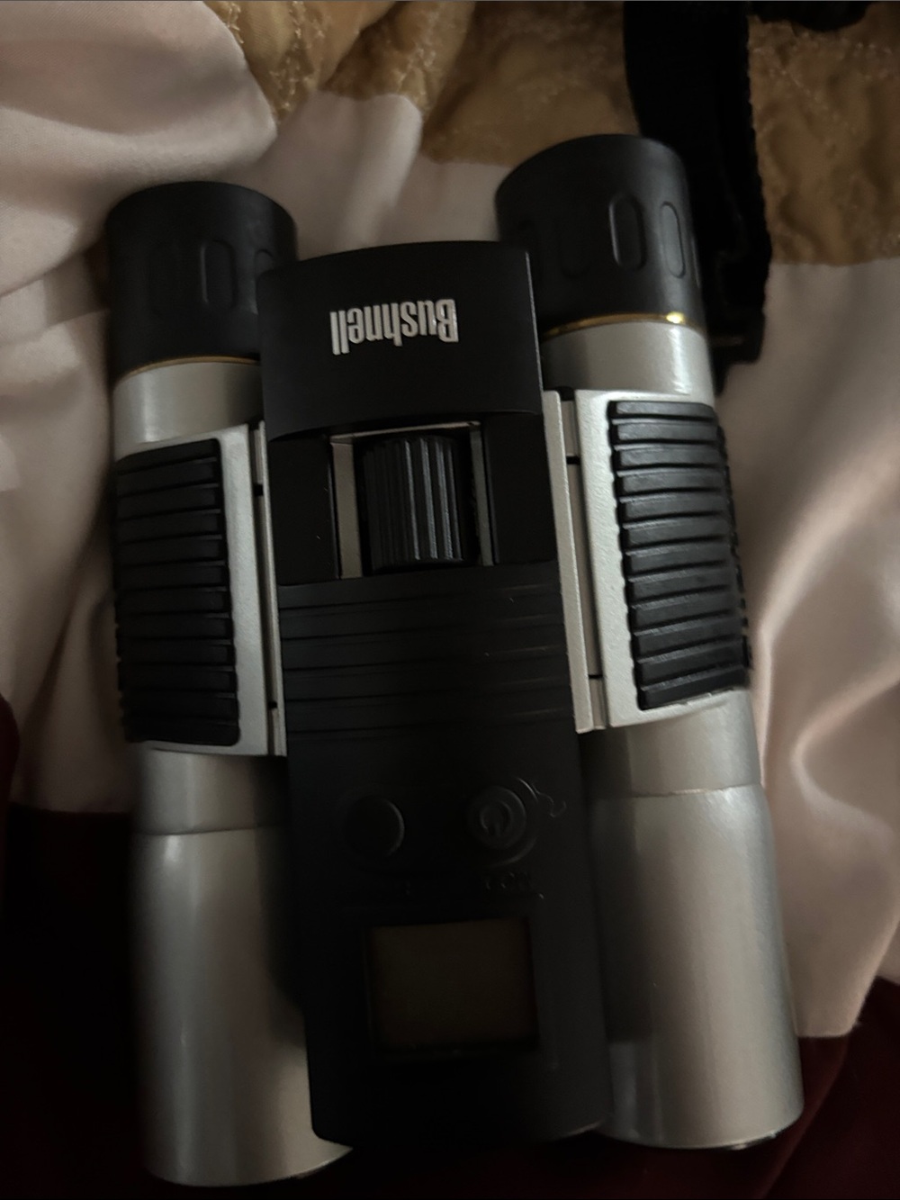 Bushnell Silver and Black Compact Binoculars with Triplet Lens